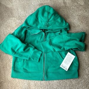 NWT Lululemon Scuba Oversized Full Zip in Cascadia Green Size XS/S